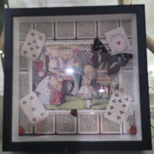 Alice in Wonderland Shadow Box — Butterfly Art by Ossaflora Apothecary