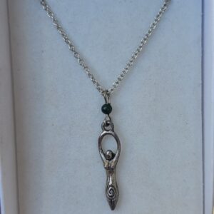Silver Goddess Pendant Necklace