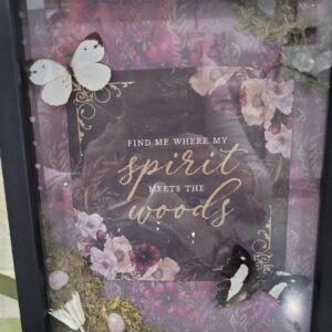 Spirit of the Woods Shadow Box with Dried Butterflies – by Ossaflora Apothecary